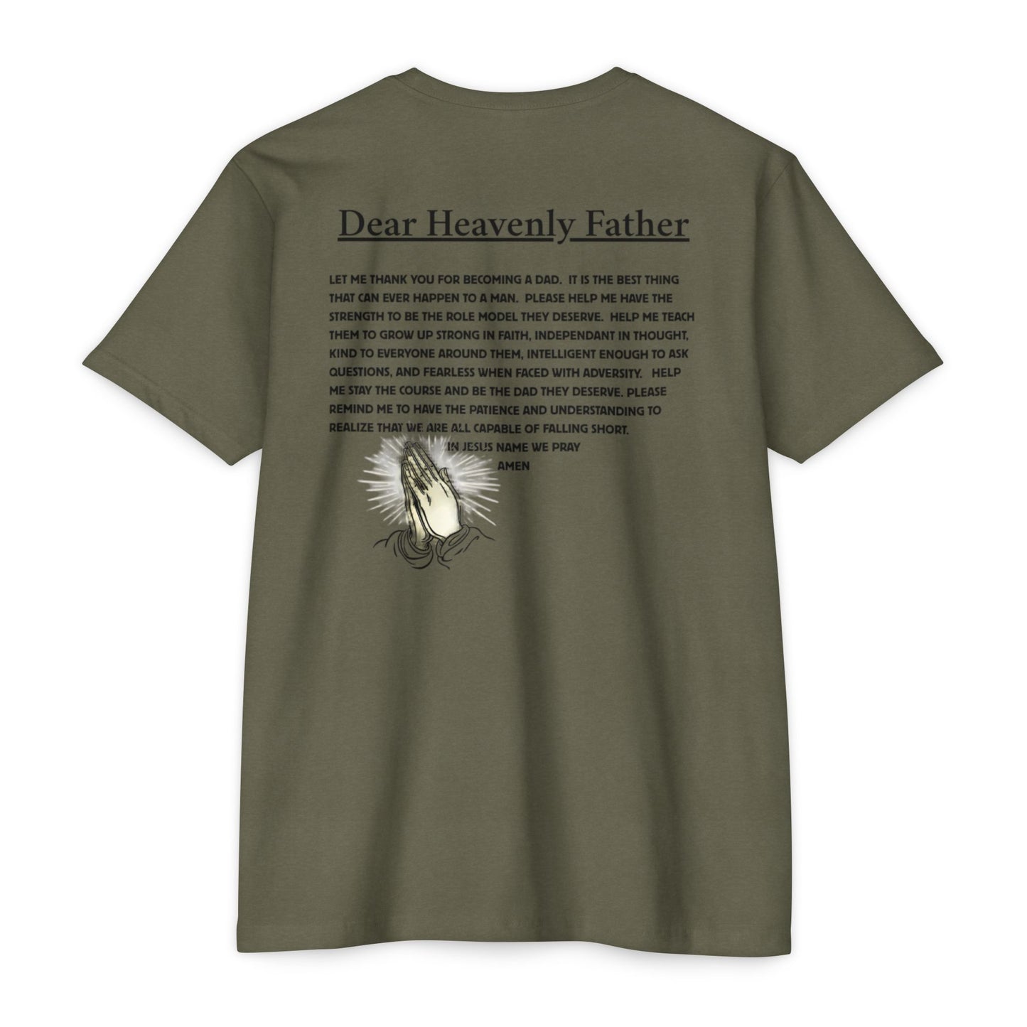 A Dad's Prayer Unisex CVC T-Shirt – Faith-Inspired Comfort for Father's Day & Everyday