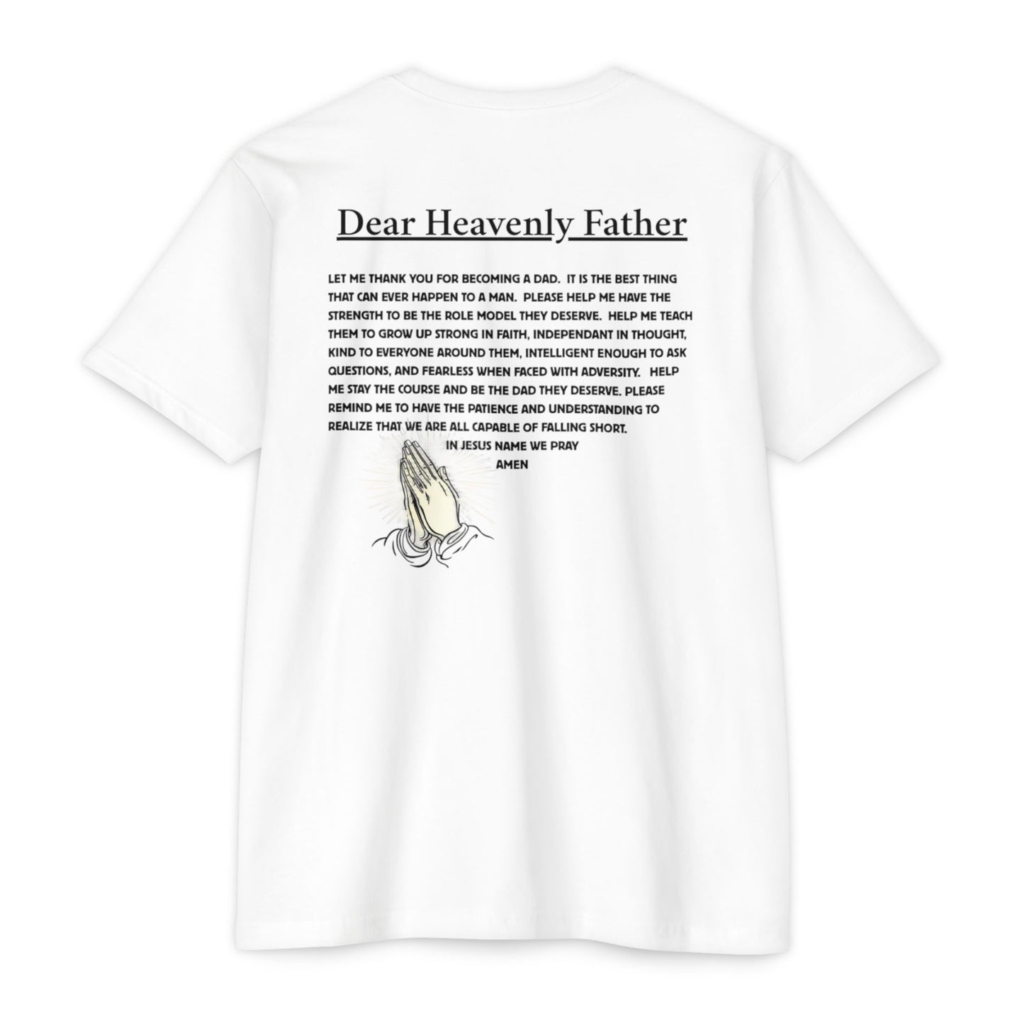 A Dad's Prayer Unisex CVC T-Shirt – Faith-Inspired Comfort for Father's Day & Everyday