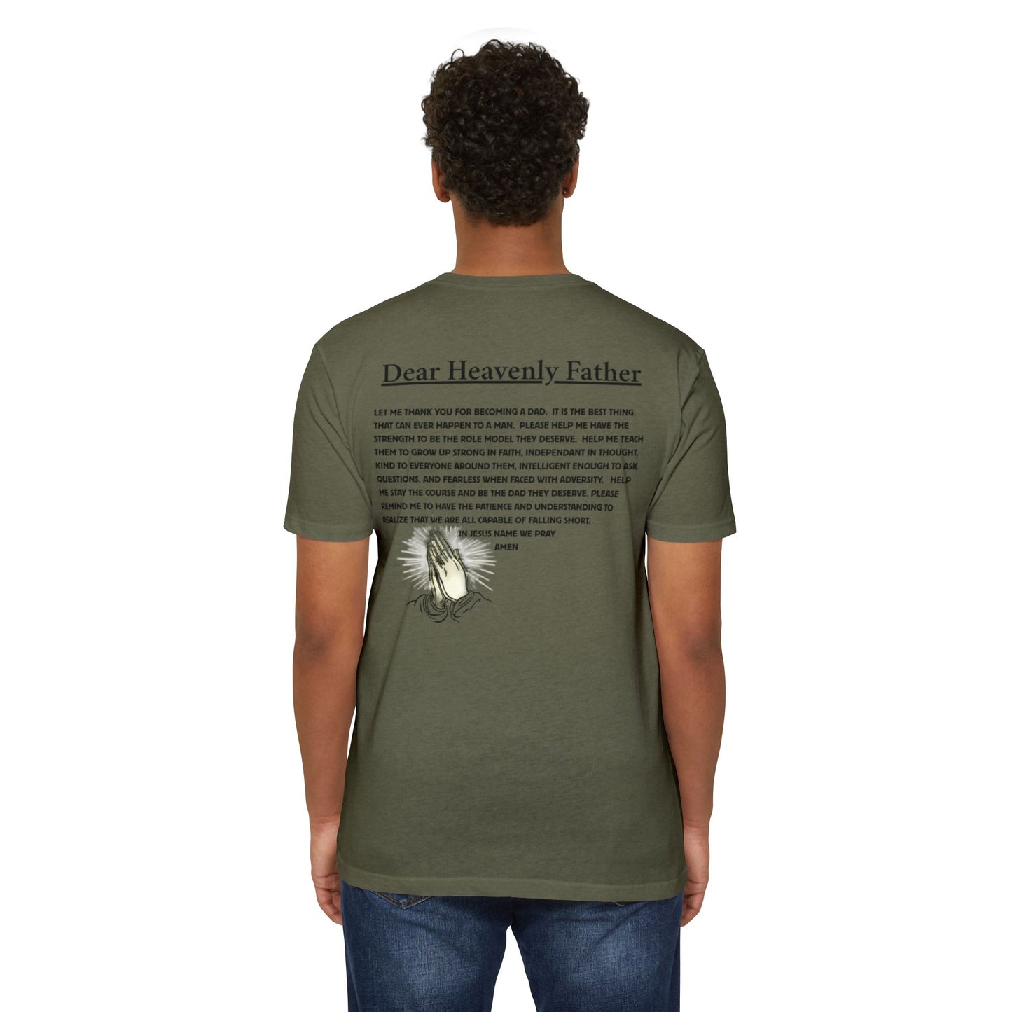 A Dad's Prayer Unisex CVC T-Shirt – Faith-Inspired Comfort for Father's Day & Everyday