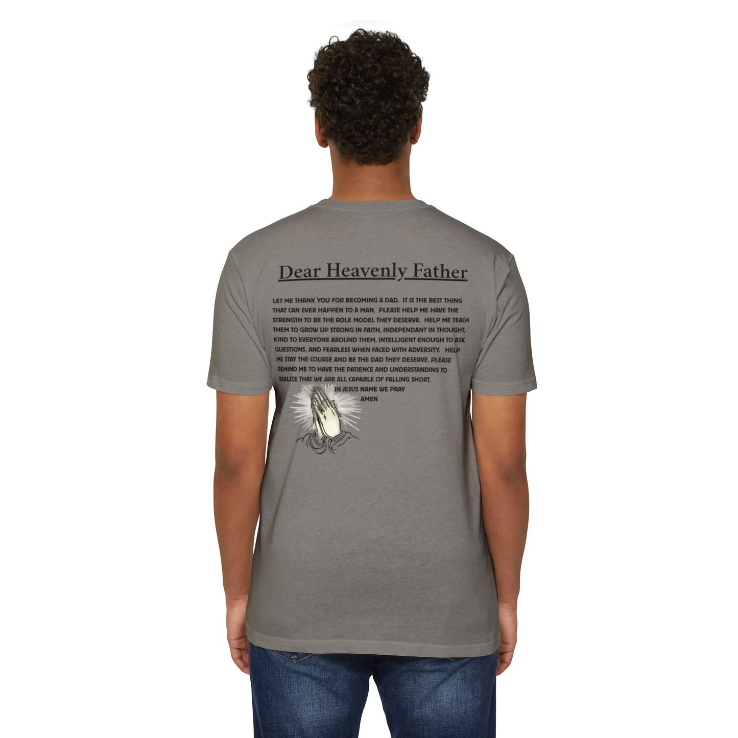 A Dad's Prayer Unisex CVC T-Shirt – Faith-Inspired Comfort for Father's Day & Everyday