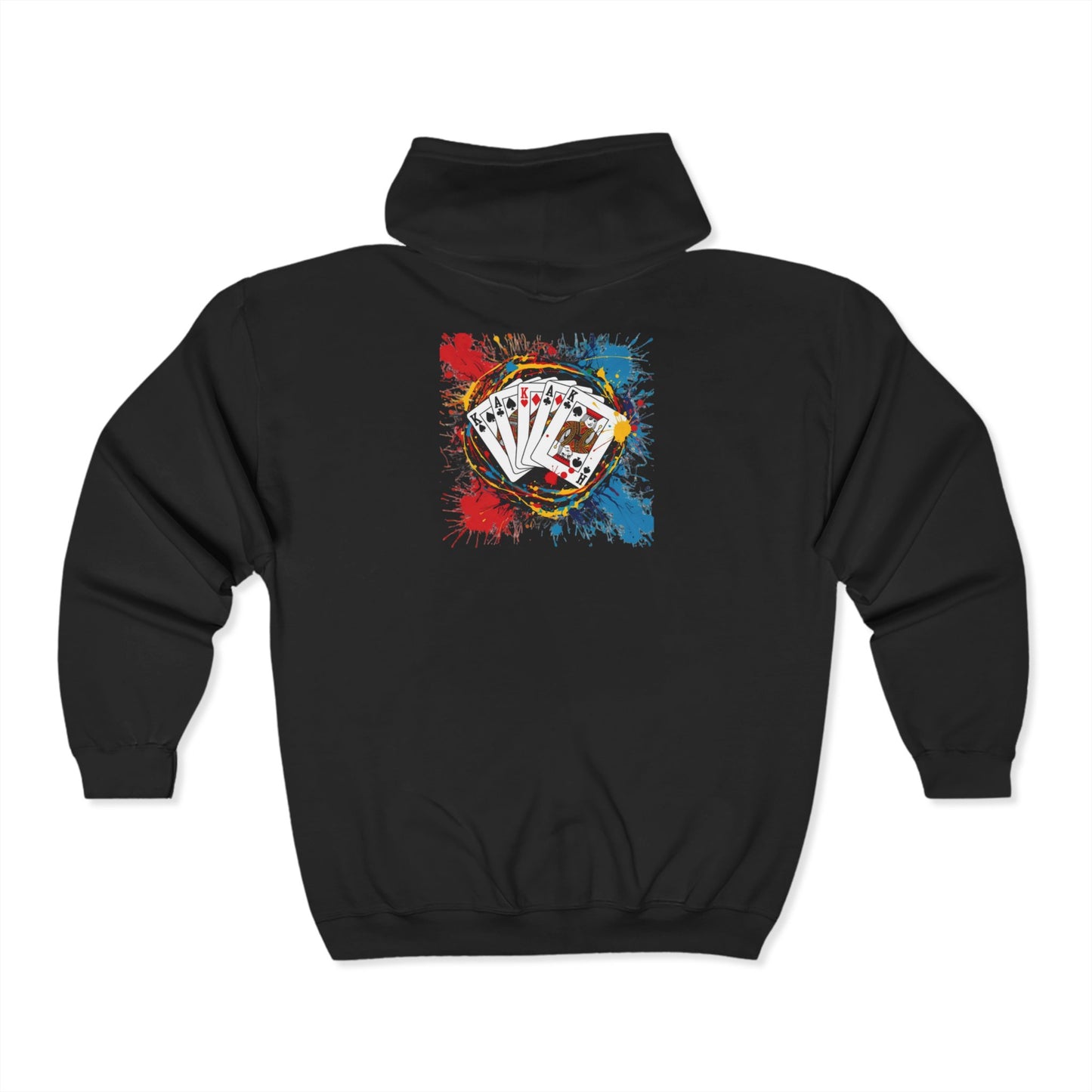 Unisex Full Zip Hoodie  ACES UP Design