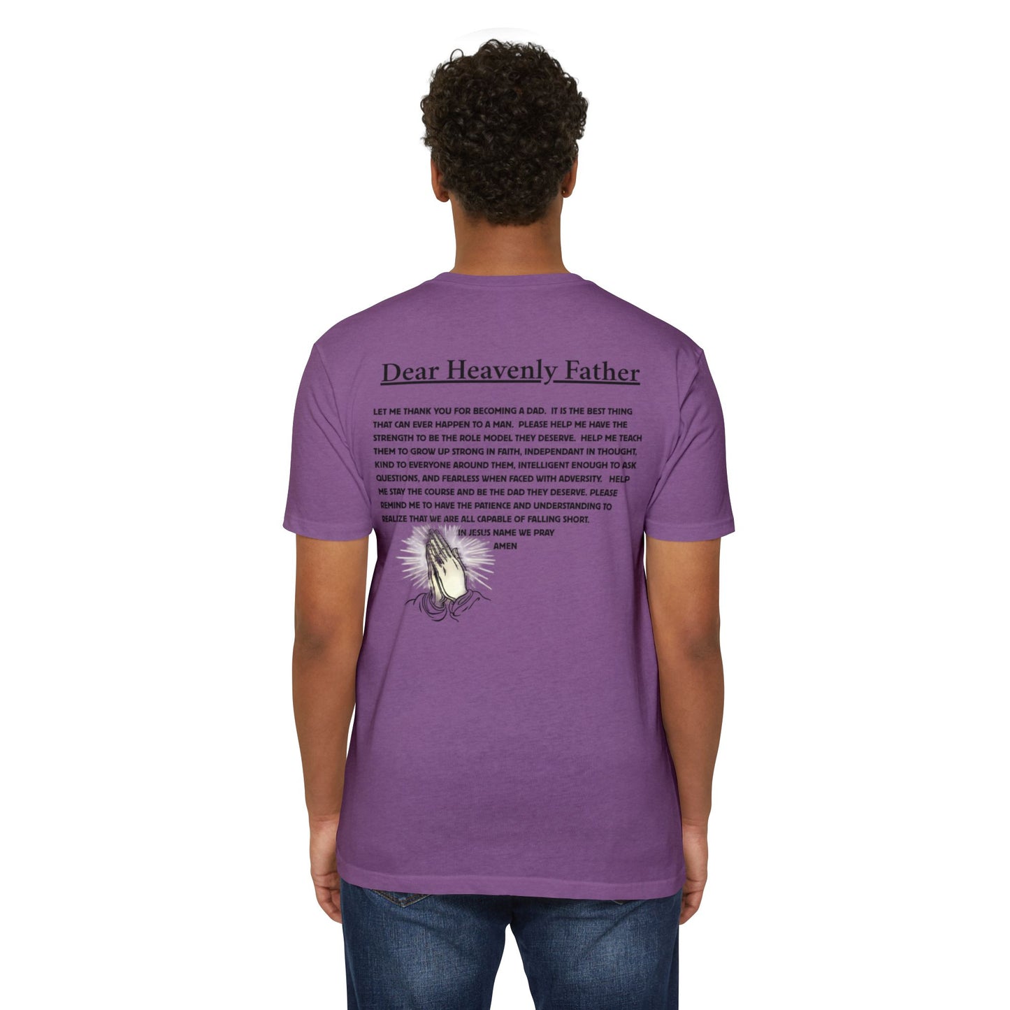 A Dad's Prayer Unisex CVC T-Shirt – Faith-Inspired Comfort for Father's Day & Everyday