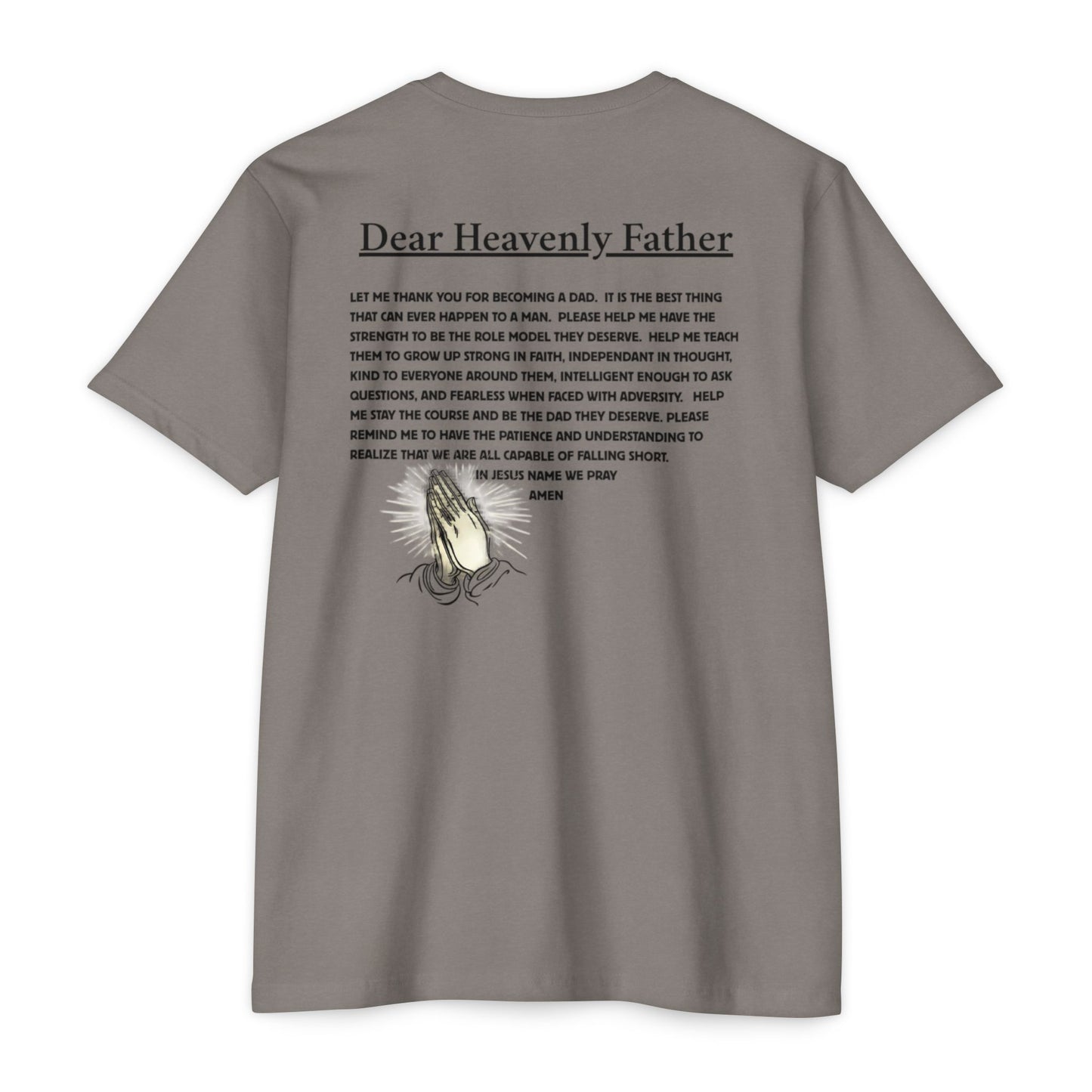 A Dad's Prayer Unisex CVC T-Shirt – Faith-Inspired Comfort for Father's Day & Everyday