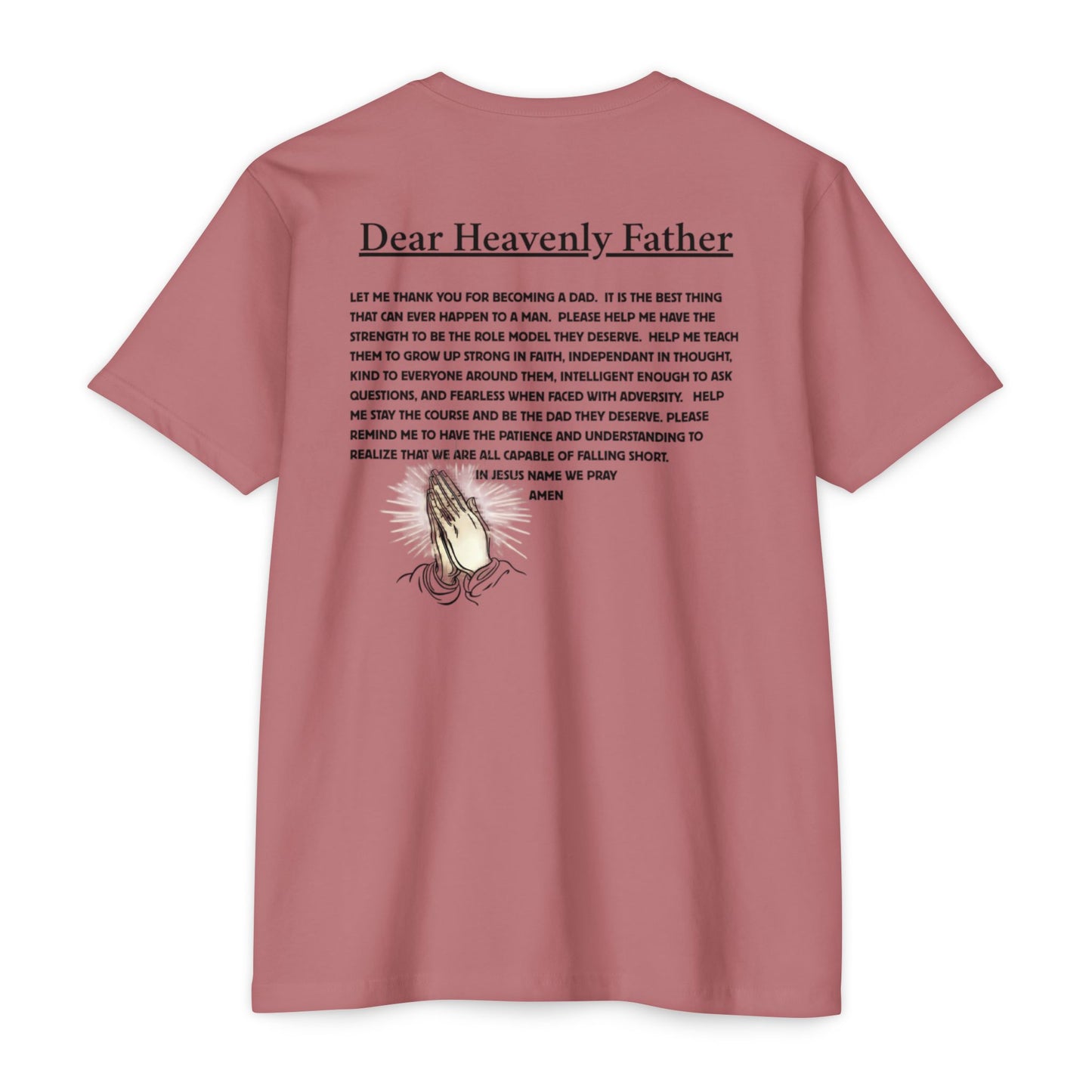 A Dad's Prayer Unisex CVC T-Shirt – Faith-Inspired Comfort for Father's Day & Everyday