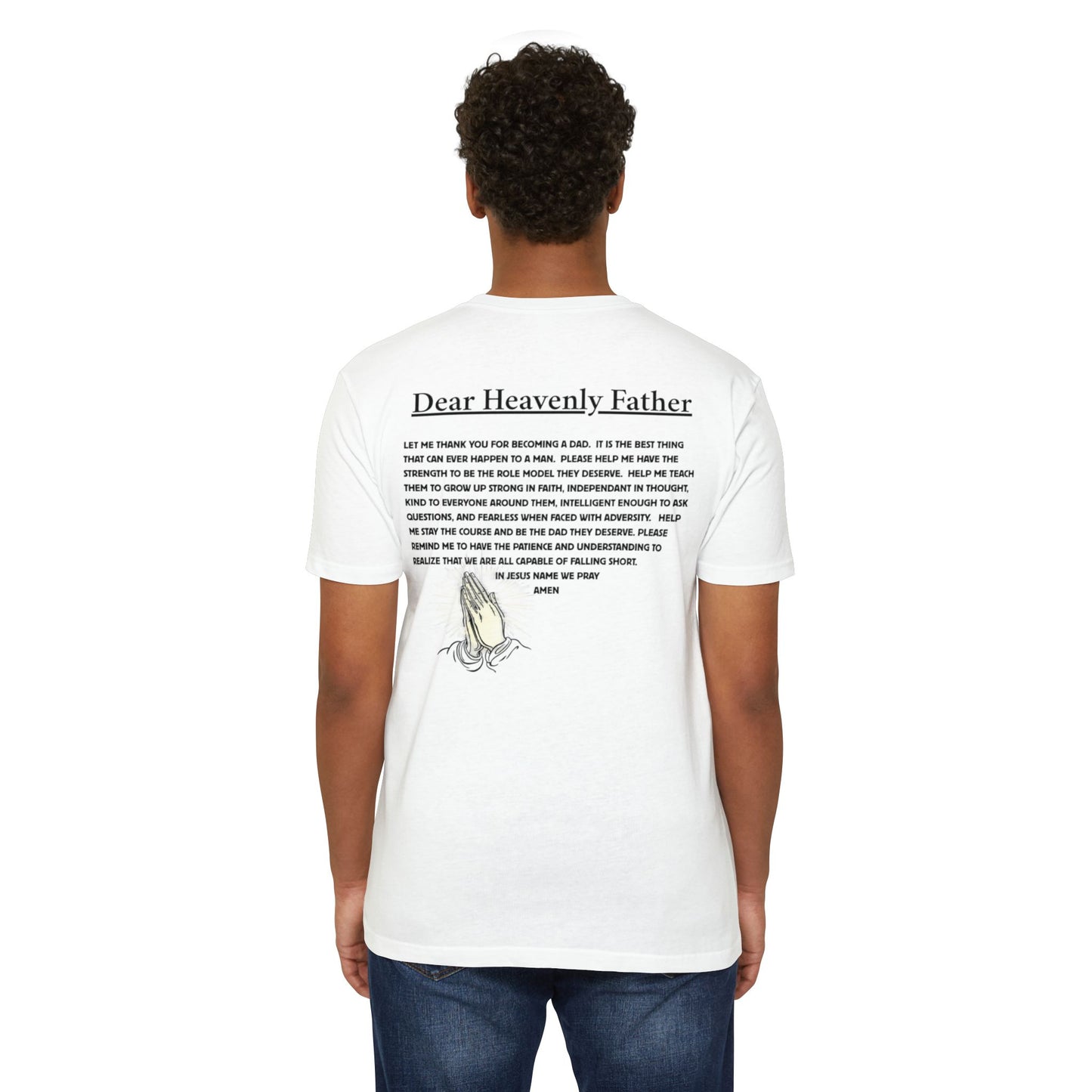 A Dad's Prayer Unisex CVC T-Shirt – Faith-Inspired Comfort for Father's Day & Everyday