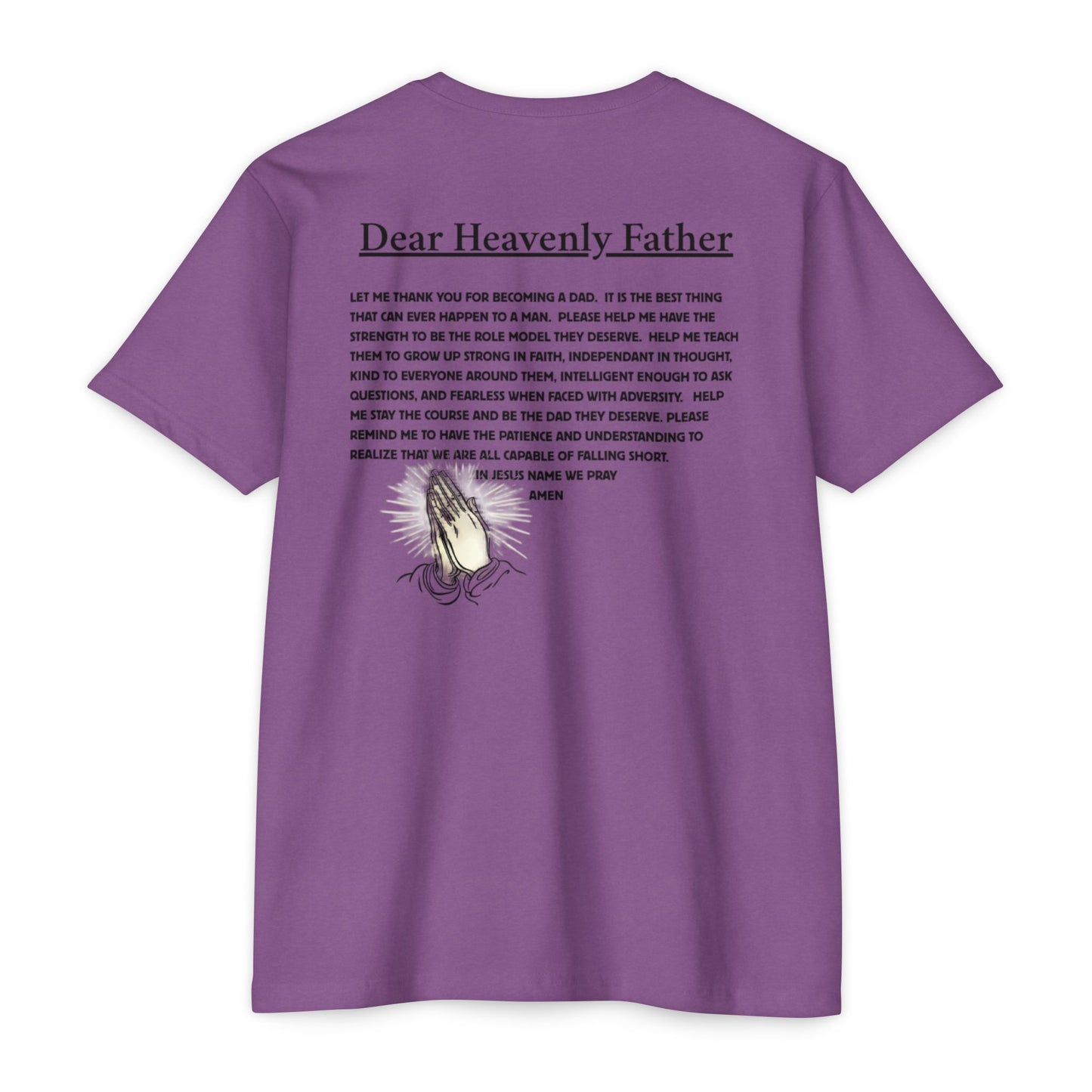 A Dad's Prayer Unisex CVC T-Shirt – Faith-Inspired Comfort for Father's Day & Everyday