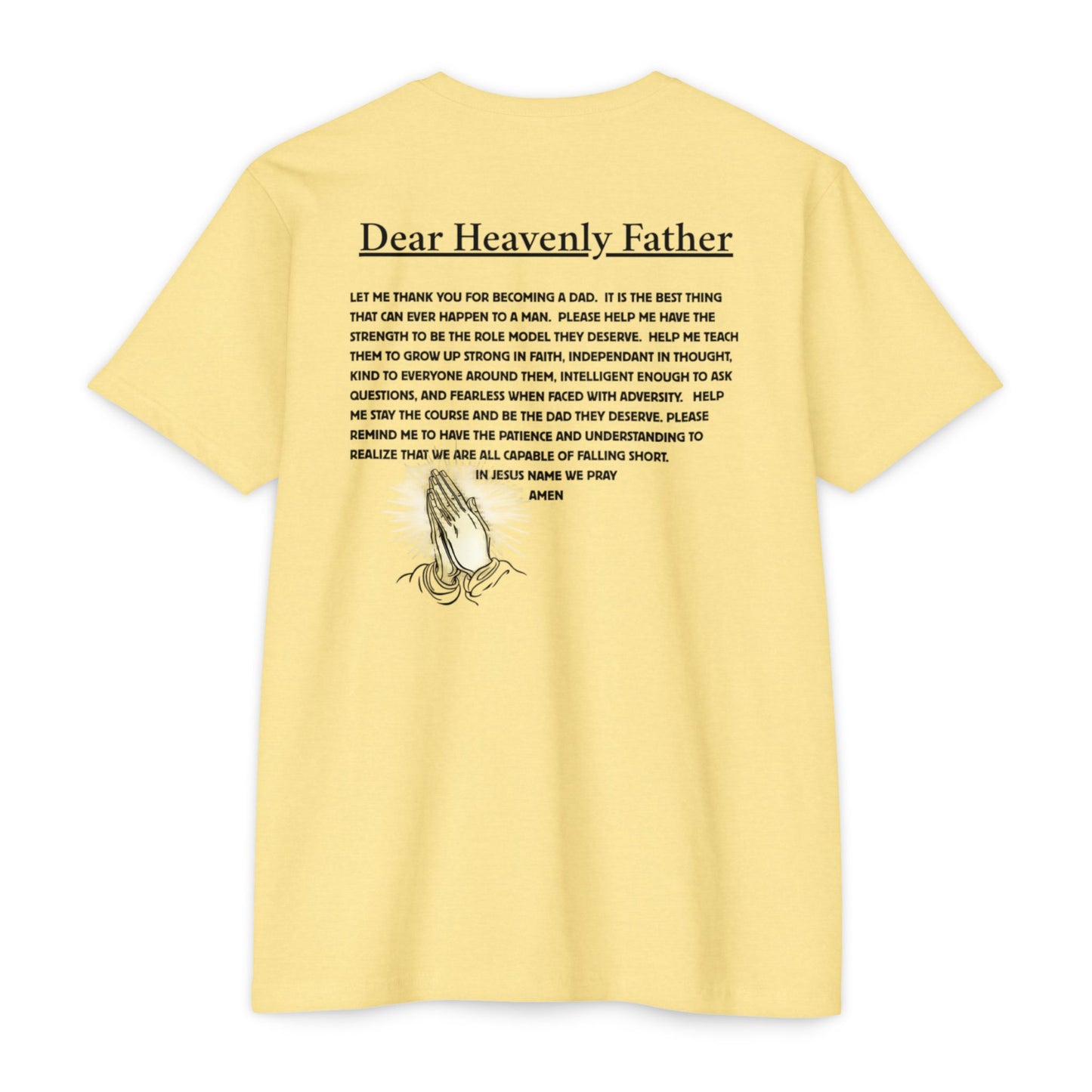 A Dad's Prayer Unisex CVC T-Shirt – Faith-Inspired Comfort for Father's Day & Everyday